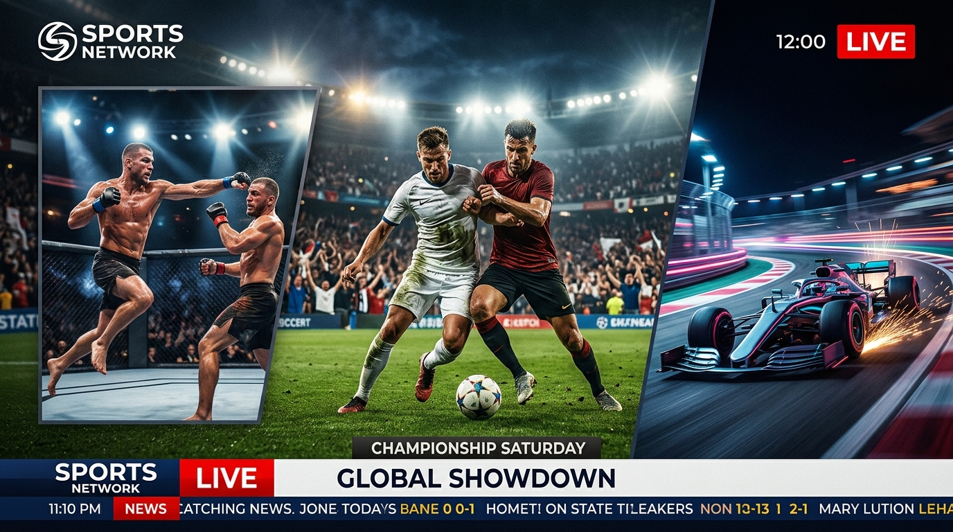 TVoxar Live Sports Streaming Channels and PPV Mockup